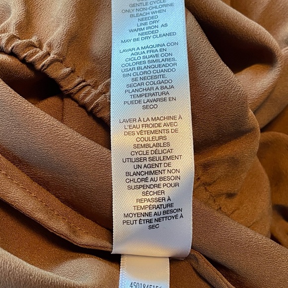 Chico’s $89 brown peasant top size 2P 12/14 - Picture 8 of 14